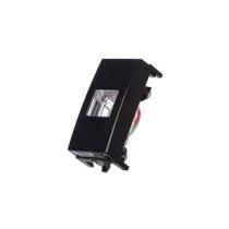Módulo Tomada Para Telefone Padrão Americano Margirius Sleek Rj11 4 Fios Preto Ebony Módulo Tomada Para Telefone Padrão Americano Margirius Sleek Rj11 4 Fios Preto Ebony