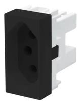 Módulo Tomada Preto Padrão 20A/250V - Fame Módulo Tomada Preto Padrão 20A/250V - Fame