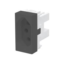 MODULO TOMADA PRETO PADRÃO 2P+T 20A/250V SHP - 4036 Habitat Black FAME
