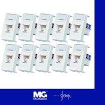 Modulo Tomada Rede Alto Brilho Rj45 Cat5e Sleek Mrgirius Modulo Tomada Rede Alto Brilho Rj45 Cat5e Sleek Mrgirius