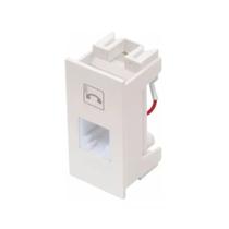 Módulo Tomada Rj11 2 Vias Branco - 2063 Fame Habitat Módulo Tomada Rj11 2 Vias Branco - 2063 Fame Habitat