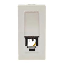 Módulo Tomada Rj11 4 Fios Branco Pial plus+ 615010BC