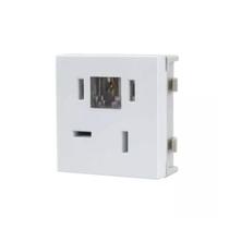 Módulo Tomada RJ11 4 Fios Telebrás + Branco INFINITI 17892 Módulo Tomada RJ11 4 Fios Telebrás + Branco INFINITI 17892