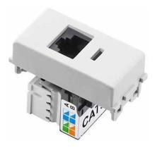 Módulo Tomada RJ45 (CAT 6) C/ Compressor Metálico Branco - Tramontina Liz Módulo Tomada RJ45 (CAT 6) C/ Compressor Metálico Branco - Tramontina Liz