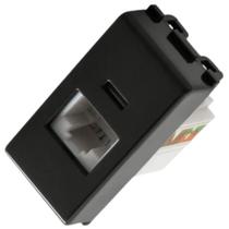 Módulo Tomada RJ45 cat. 6 Grafite - Tramontina Liz Módulo Tomada RJ45 cat. 6 Grafite - Tramontina Liz