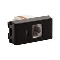 Modulo Tomada RJ45 (CAT.6) Preto - Tramontina