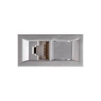 Módulo Tomada Rj45 Cat5e - Delta Mondo Alumínio Soprano Módulo Tomada Rj45 Cat5e - Delta Mondo Alumínio Soprano