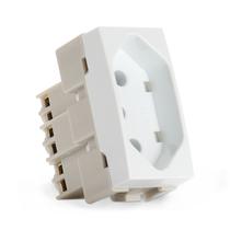 Módulo Tomada Sleek Branca 2p+t 10a Margirius Módulo Tomada Sleek Branca 2p+t 10a Margirius