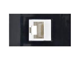 Modulo tomada telefone e internet cat5e rj45 pezzi preto