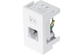 Módulo Tomada Telefone Rj 11de 2 Vias Modulare Evidence Branco