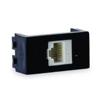 Módulo Tomada Telefone Rj-45 Cat E Preto Rubi - Force Line Módulo Tomada Telefone Rj-45 Cat E Preto Rubi - Force Line