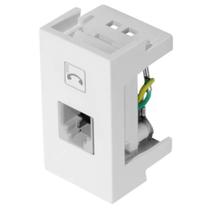 Módulo Tomada Telefone RJ11 4 Vias Modulare Blanc Evidence