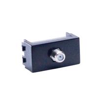 Módulo Tomada Tv Cabo Coaxial Preto Rubi - Force Line Módulo Tomada Tv Cabo Coaxial Preto Rubi - Force Line