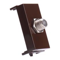 Módulo Tomada TV Coaxial Marrom Infiniti Módulo Tomada TV Coaxial Marrom Infiniti