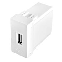 Módulo Tomada USB 5v Bivolt Fame Evidence/Modulare/Blanc+ Módulo Tomada USB 5v Bivolt Fame Evidence/Modulare/Blanc+