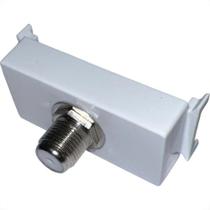 Modulo Tramontina Aria Tomada Conector Para Fio Coaxial Branco - 57217/042 Modulo Tramontina Aria Tomada Conector Para Fio Coaxial Branco - 57217/042