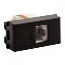 Modulo Tramontina Liz/Lux² Grafite Tomada Rj45 - 57215/056