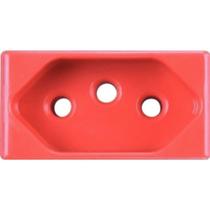 Módulo Tramontina - Tomada 2p+t 20a 250v - Vermelho