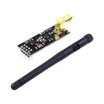 Módulo Transceptor Sem Fio 2.4G NRF24L01+PA+LNA 1100m Com Antena Adaptador Breakout 3.3V