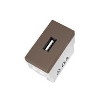 Modulo Usb 2A - Recta Chocolate Modulo Usb 2A - Recta Chocolate