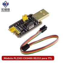 Módulo USB Para Porta Serial CH340G CH340E RS232 Para TTL Para Circuitos Integrados Arduino