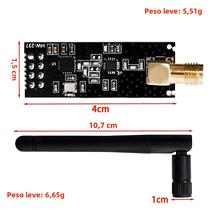 Módulo Wireless de Longa Distância 1000m EGBO NRF24L01 PA LNA com Antena FZ0410