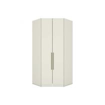 Módulos de Quarto Seletto Closet de Canto Oblíquo MC05 c/ 2 Portas e 3 Gavetas Areia - Henn