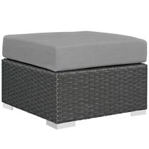 Modway Sojourn Otomán para Patio Exterior Gris 64x64x31 cm Modway Sojourn Otomán para Patio Exterior Gris 64x64x31 cm