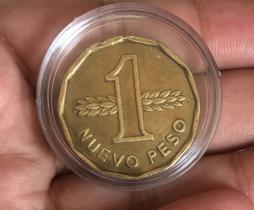 Moeda 1 Nuevo Peso 1976 República Uruguay Na Cápsula Articas - Moedas Raras