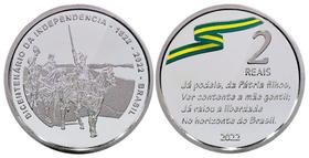 Moeda Bicentenário da Independência de Cuproníquel Moeda Bicentenário da Independência de Cuproníquel
