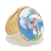 Moeda colecionável Hayao Anime Coins Medalhas 4cm 30g de ferro