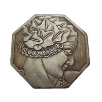 Moeda comemorativa 1885 de estilo antigo para mulher europeia 20g