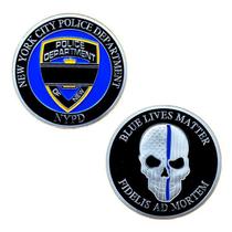 Moeda comemorativa Blue Lives Matter NYPDS Inspired Shield