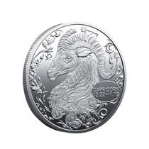 Moeda Comemorativa Capricorn Zodiac Silvertone Iron 35g Moeda Comemorativa Capricorn Zodiac Silvertone Iron 35g