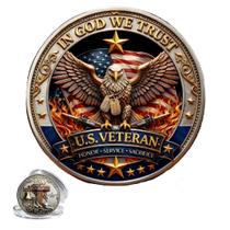 Moeda Comemorativa de Homenagem aos Veteranos 40 mm em Liga de Zinco
