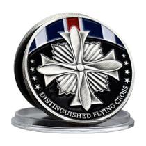 Moeda comemorativa Distinguished Flying Cross Silver-Plate