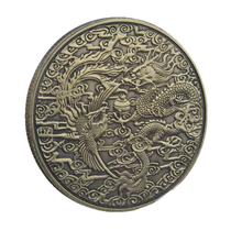 Moeda comemorativa Dragon Phoenix Design com relevo 3D 35g