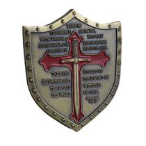 Moeda comemorativa Efésios 6:16 Escudo Militar Cristão