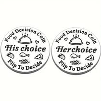 Moeda comemorativa Food Decision Titanium Steel 10g