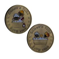 Moeda comemorativa Funny Baby Bath Time Decision Coin