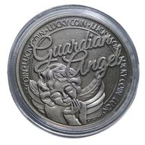 Moeda comemorativa Guardian Angel Lucky com trevo de quatro folhas Moeda comemorativa Guardian Angel Lucky com trevo de quatro folhas