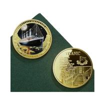 Moeda Comemorativa Titanic Britânica Banhada a Ouro, Design De Amor, Presente Criativo