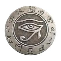 Moeda da Sorte Olho De Hórus Egípcio Esotérico Rá Egito Illuminati - MS SHOP