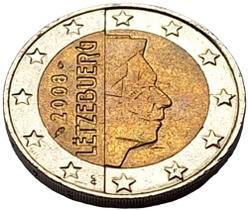 Moeda de 2 Euros de Luxemburgo de 2008