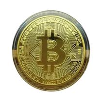Moeda De Bitcoin Banhada a Ouro, Objeto De Coleção, Presente Artístico, Comemorativa, Casascius,