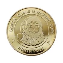 Moeda de lembrança Coleção de moedas comemorativas de feliz Natal Artesanato em metal