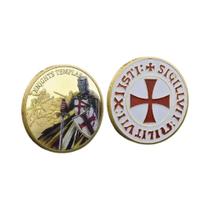 Moeda de lembrança medalha templária de cavaleiro moeda comemorativa militar americana