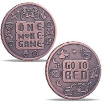 Moeda de tomada de decisão Toy Park em dupla face de 4 cm Moeda de tomada de decisão Toy Park em dupla face de 4 cm