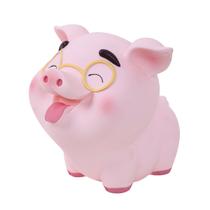Moeda e nota criativas de PVC macio Money Bank Cute Cartoon Pig
