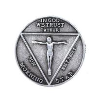 Moeda Holy Ghost In God We Trust Anime 3,8 cm Ferro 20g